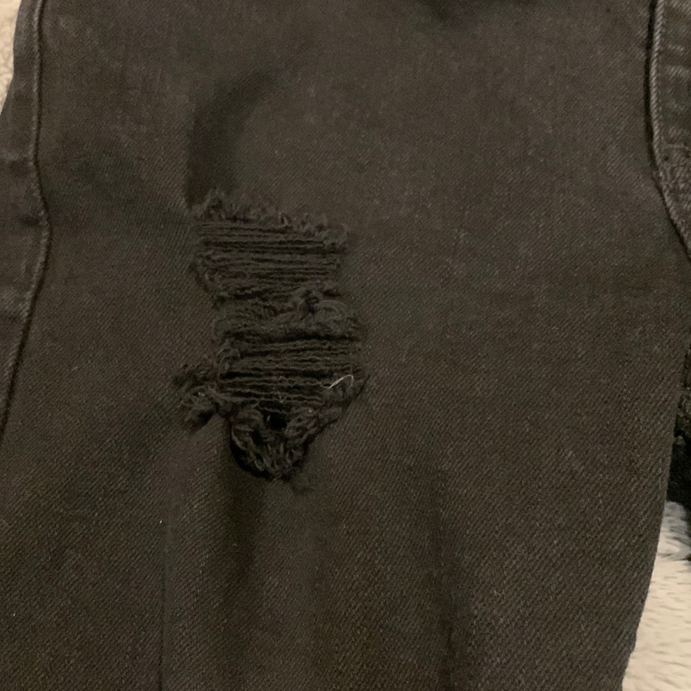 RSQ Skinny Taper Distressed Black Jeans - Picture 6 of 13
